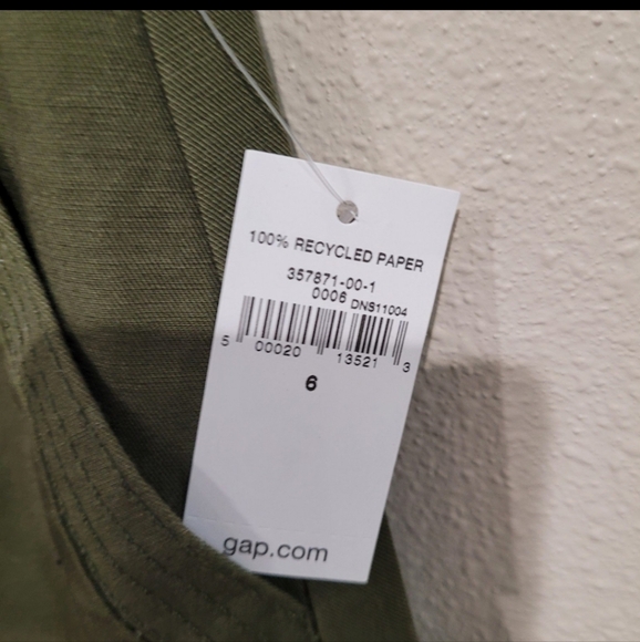 NWT GAP  womens SZ 6 A Line at the knee skirt with front pockets, tie belt, zip - Picture 8 of 10